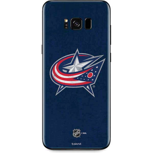 NHL Columbus Blue Jackets Distressed Galaxy S8 Skin