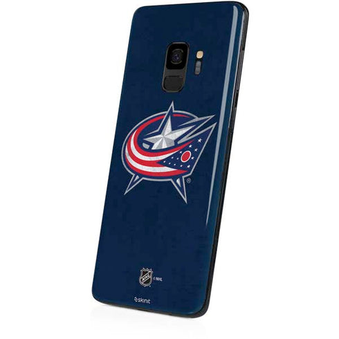 NHL Columbus Blue Jackets Distressed Galaxy S9 Skin