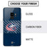 NHL Columbus Blue Jackets Distressed Galaxy S9 Skin