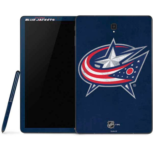 NHL Columbus Blue Jackets Distressed Samsung Galaxy Tab Skin