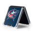 NHL Columbus Blue Jackets Distressed Galaxy Z Flip5 5G Clear Case
