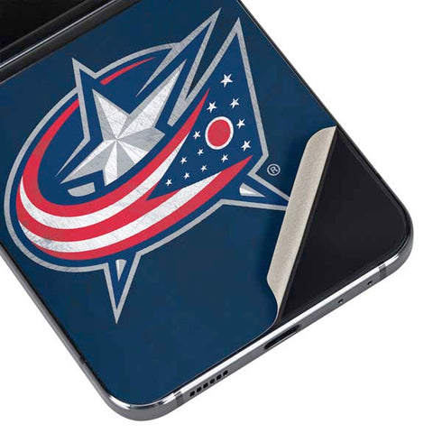 NHL Columbus Blue Jackets Distressed Galaxy Z Flip5 5G Skin