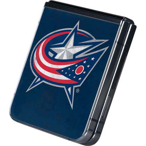 NHL Columbus Blue Jackets Distressed Galaxy Z Flip5 5G Skin