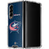 NHL Columbus Blue Jackets Distressed Galaxy Z Fold4 5G Clear Case