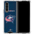 NHL Columbus Blue Jackets Distressed Galaxy Z Fold4 5G Clear Case