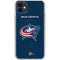 NHL Columbus Blue Jackets Distressed iPhone 11 Clear Case