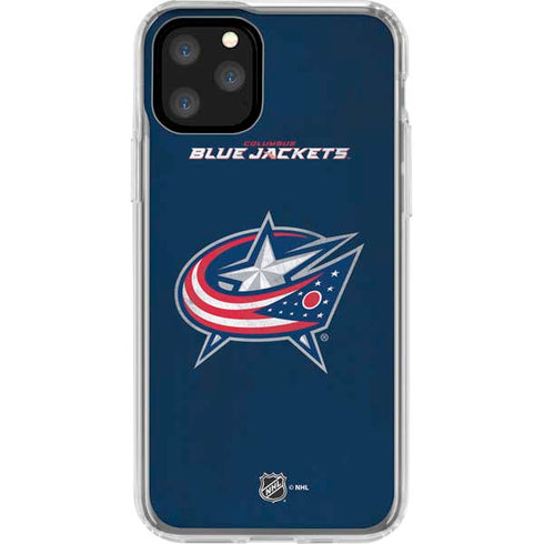 NHL Columbus Blue Jackets Distressed iPhone 11 Pro Clear Case