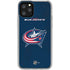 NHL Columbus Blue Jackets Distressed iPhone 11 Pro Clear Case