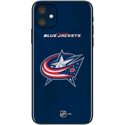 NHL Columbus Blue Jackets Distressed iPhone 11 Skin