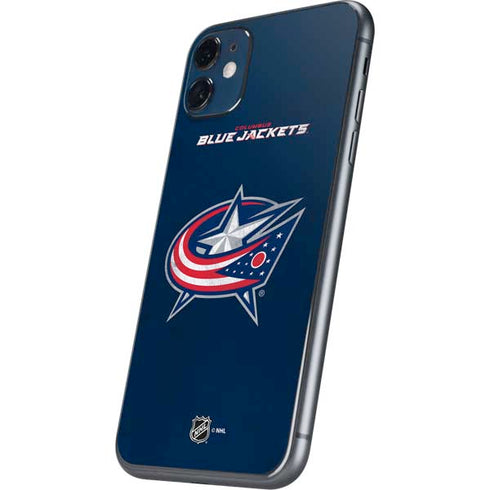 NHL Columbus Blue Jackets Distressed iPhone 11 Skin