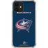NHL Columbus Blue Jackets Distressed iPhone 12 Clear Case