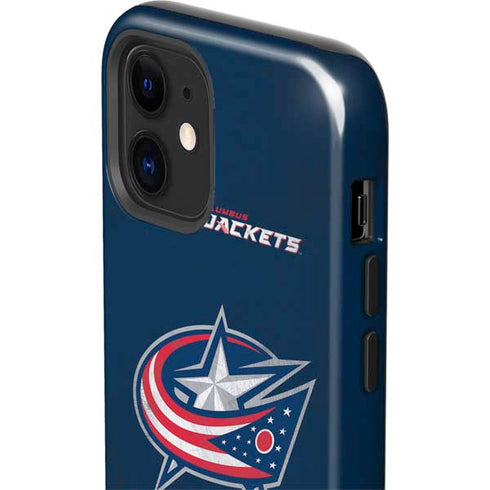 NHL Columbus Blue Jackets Distressed iPhone 12 Impact Case