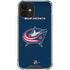 NHL Columbus Blue Jackets Distressed iPhone 12 Mini Clear Case
