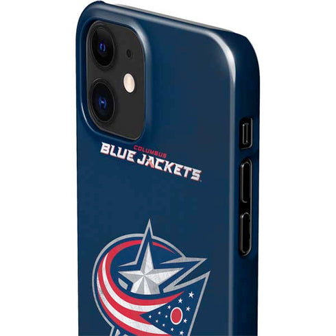 NHL Columbus Blue Jackets Distressed iPhone 12 Mini Lite Case