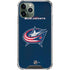 NHL Columbus Blue Jackets Distressed iPhone 12 Pro Clear Case