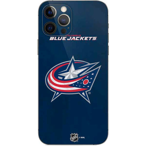 NHL Columbus Blue Jackets Distressed iPhone 12 Pro Skin