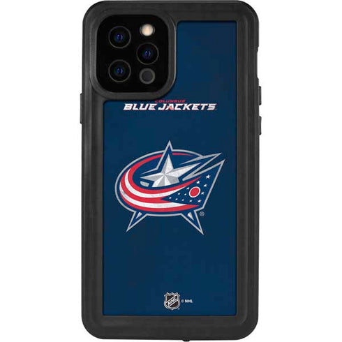 NHL Columbus Blue Jackets Distressed iPhone 12 Pro Waterproof Case