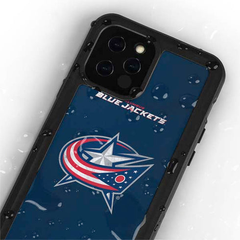 NHL Columbus Blue Jackets Distressed iPhone 12 Pro Waterproof Case