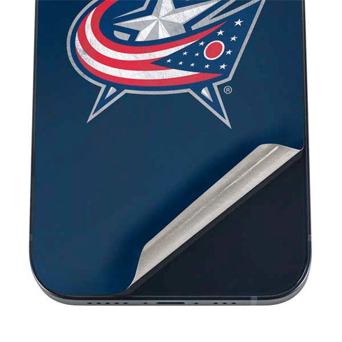 NHL Columbus Blue Jackets Distressed iPhone 12 Skin