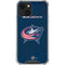 NHL Columbus Blue Jackets Distressed iPhone 13 Mini Clear Case