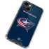NHL Columbus Blue Jackets Distressed iPhone 13 Mini Clear Case