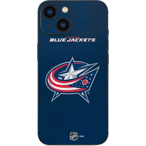 NHL Columbus Blue Jackets Distressed iPhone 13 Mini Skin