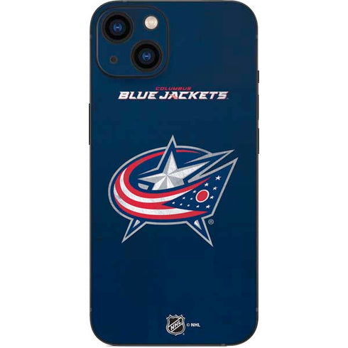 NHL Columbus Blue Jackets Distressed iPhone 14 Plus Skin