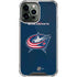NHL Columbus Blue Jackets Distressed iPhone 14 Pro Max Clear Case