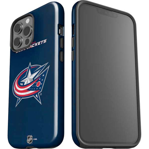 NHL Columbus Blue Jackets Distressed iPhone 15 Pro Max Impact Case