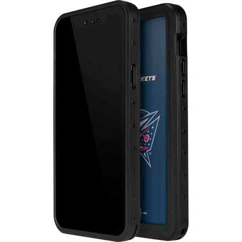 NHL Columbus Blue Jackets Distressed iPhone 14 Pro Max Waterproof Case