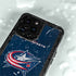 NHL Columbus Blue Jackets Distressed iPhone 14 Pro Max Waterproof Case