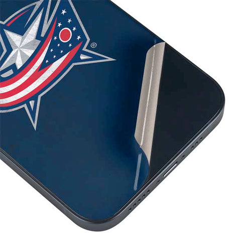 NHL Columbus Blue Jackets Distressed iPhone 14 Skin