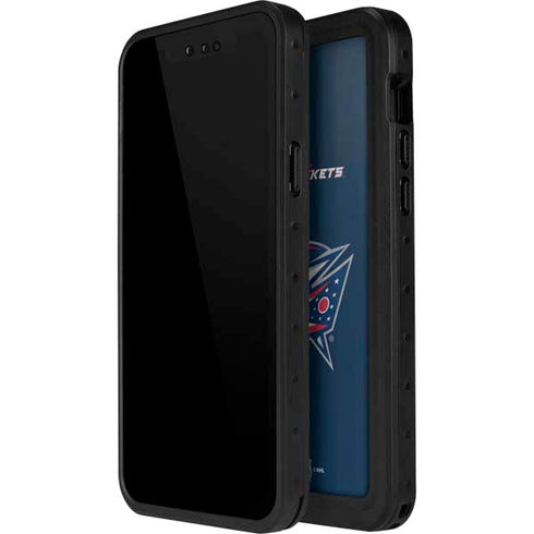 NHL Columbus Blue Jackets Distressed iPhone 15 Plus Waterproof Case