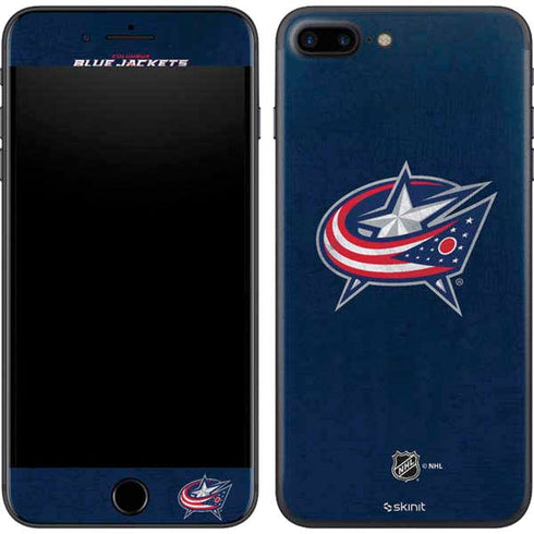NHL Columbus Blue Jackets Distressed iPhone 8 Plus Skin