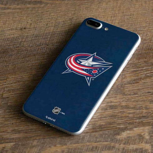 NHL Columbus Blue Jackets Distressed iPhone 8 Plus Skin
