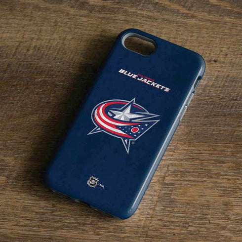 NHL Columbus Blue Jackets Distressed iPhone 8 Pro Case