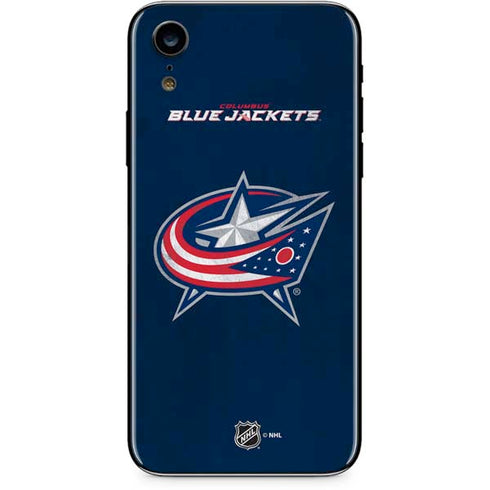NHL Columbus Blue Jackets Distressed iPhone XR Skin