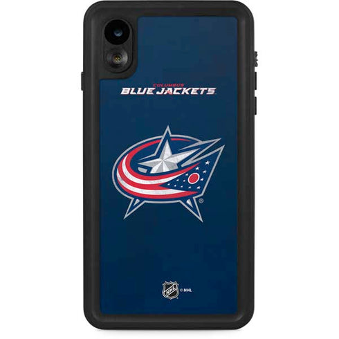 NHL Columbus Blue Jackets Distressed iPhone XR Waterproof Case