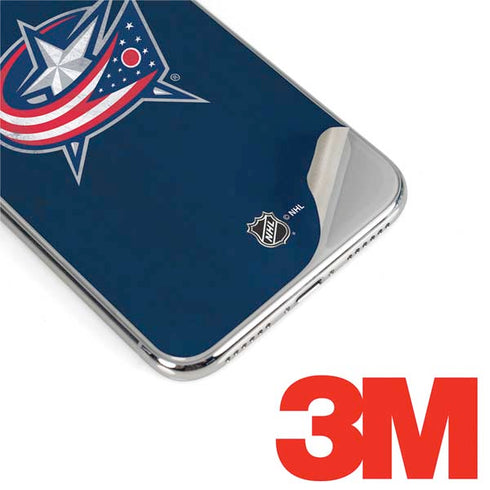 NHL Columbus Blue Jackets Distressed iPhone XS Max Skin