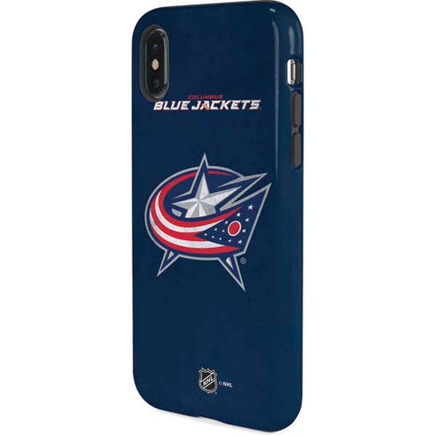 NHL Columbus Blue Jackets Distressed iPhone XS Pro Case