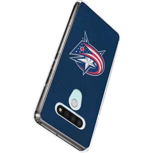 NHL Columbus Blue Jackets Distressed LG Stylo 6 Clear Case