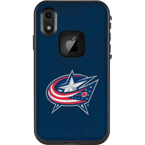 NHL Columbus Blue Jackets Distressed LifeProof Fre iPhone Skin