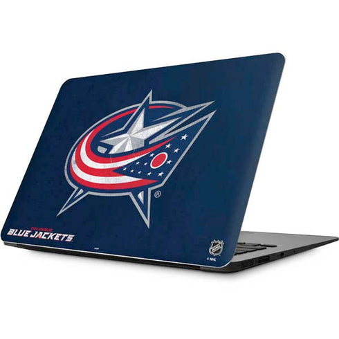 NHL Columbus Blue Jackets Distressed Apple MacBook Skin