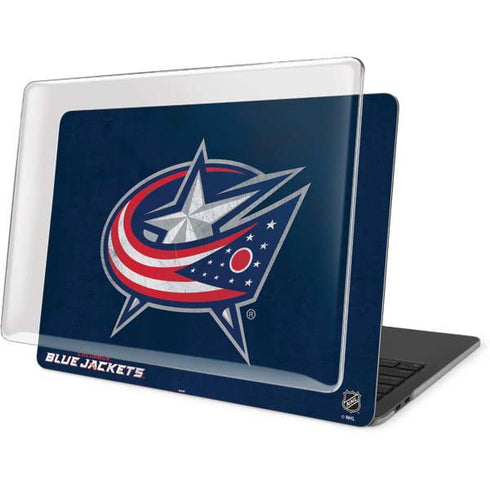 NHL Columbus Blue Jackets Distressed MacBook Pro 13in (2020) Case plus Skin