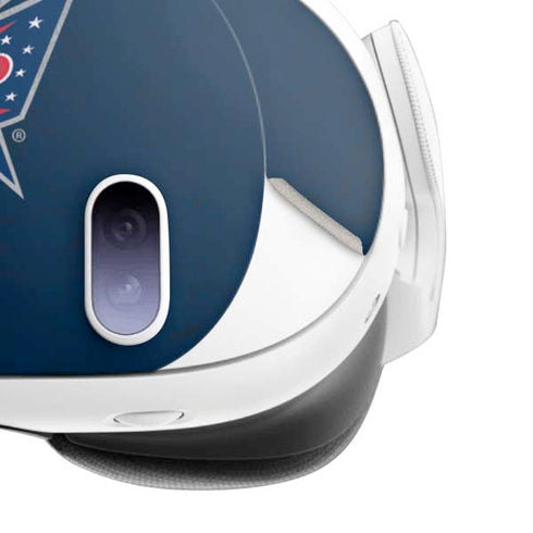 NHL Columbus Blue Jackets Distressed Meta Quest 3 Skin