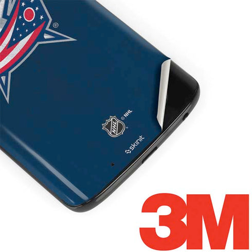NHL Columbus Blue Jackets Distressed Moto G6 Skin