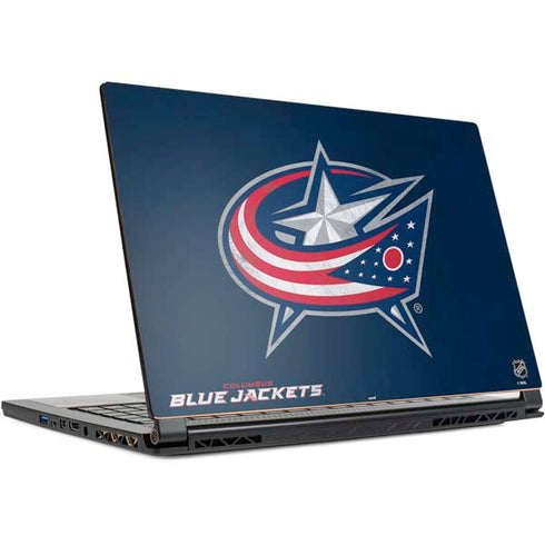 NHL Columbus Blue Jackets Distressed MSI GS65 Stealth Laptop Skin