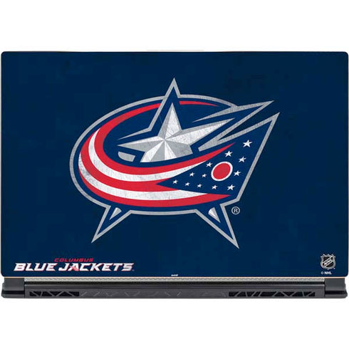 NHL Columbus Blue Jackets Distressed MSI GS65 Stealth Laptop Skin
