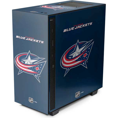 NHL Columbus Blue Jackets Distressed NZXT H510 Compact ATX Mid-Tower Case Skin