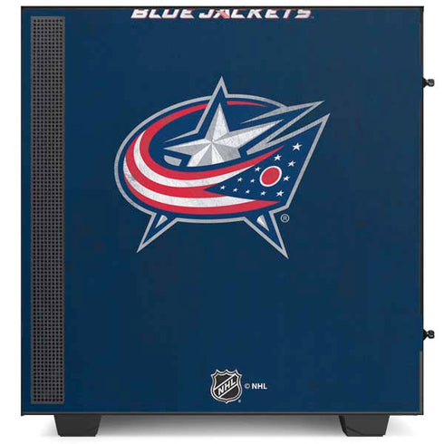 NHL Columbus Blue Jackets Distressed NZXT H510 Compact ATX Mid-Tower Case Skin